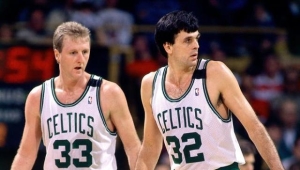 Kevin Mchale and Larry Bird